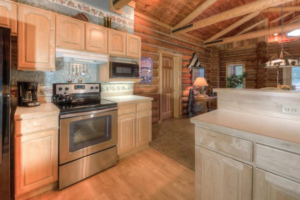 Open floor plan kitchen