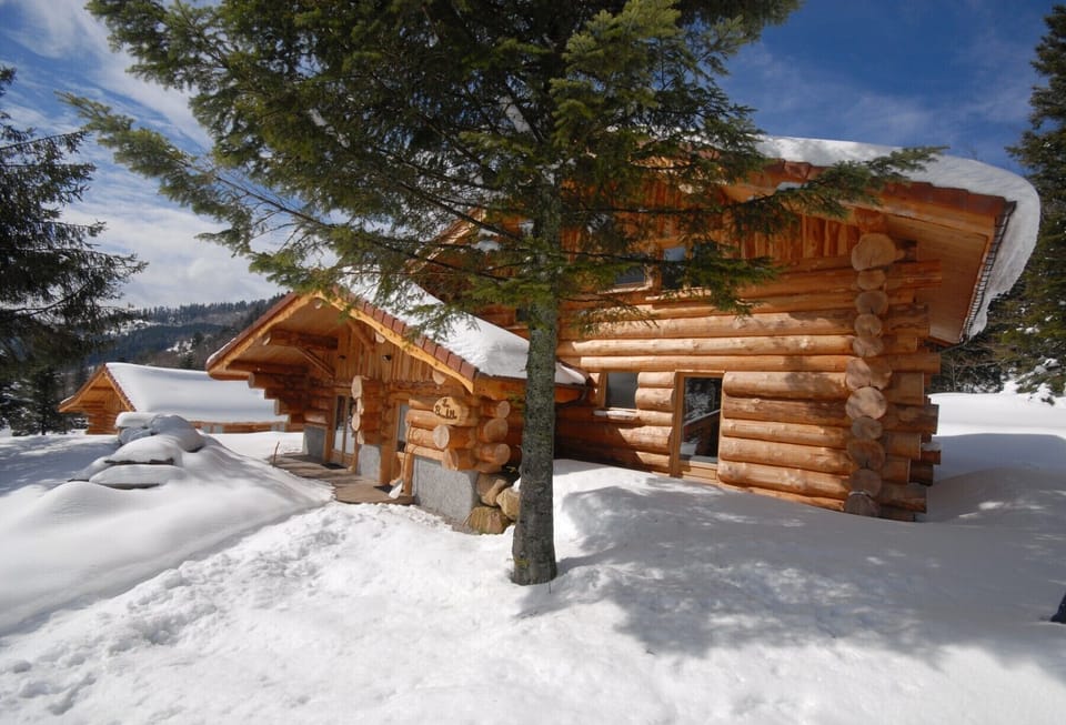 Chalet en rondin en location proche domaine skiable La Bresse-Hohneck Vosges