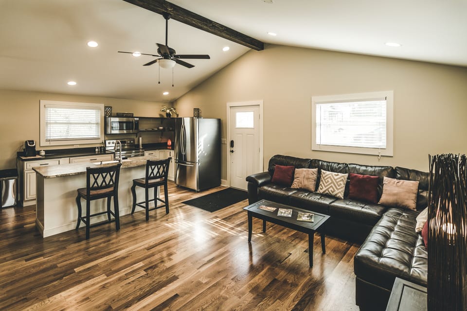 Open floors kitchen and living room