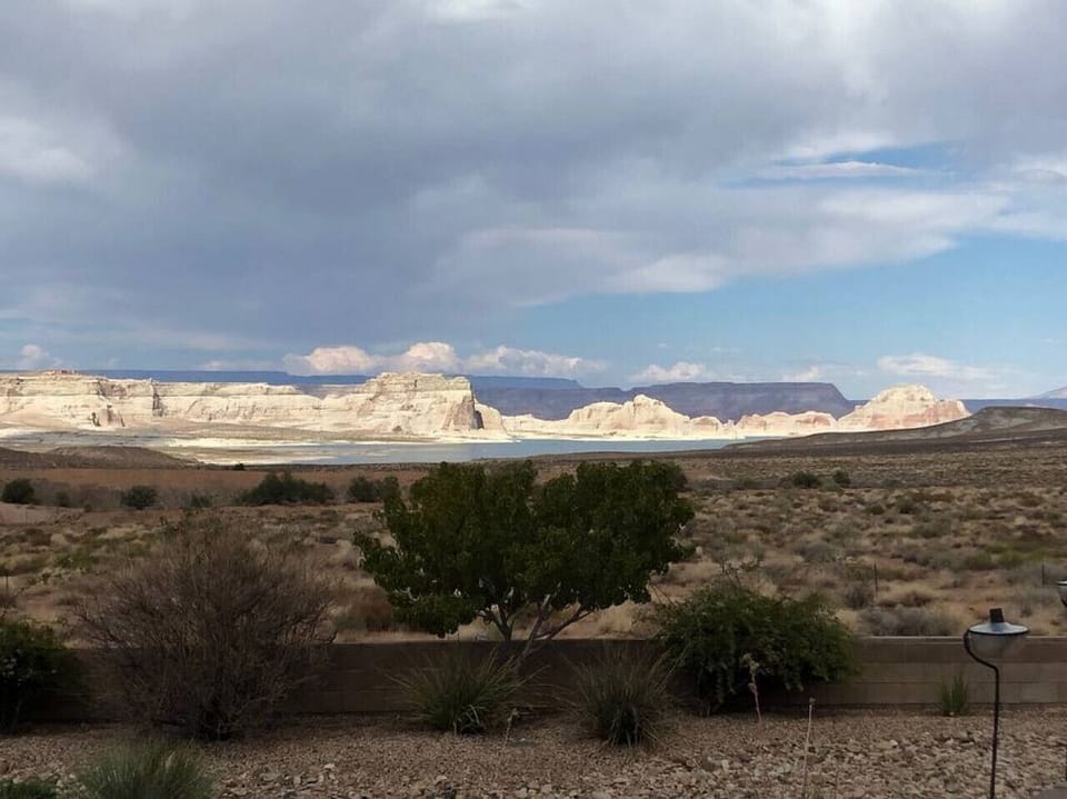 View of Lake Powell from master bedroom