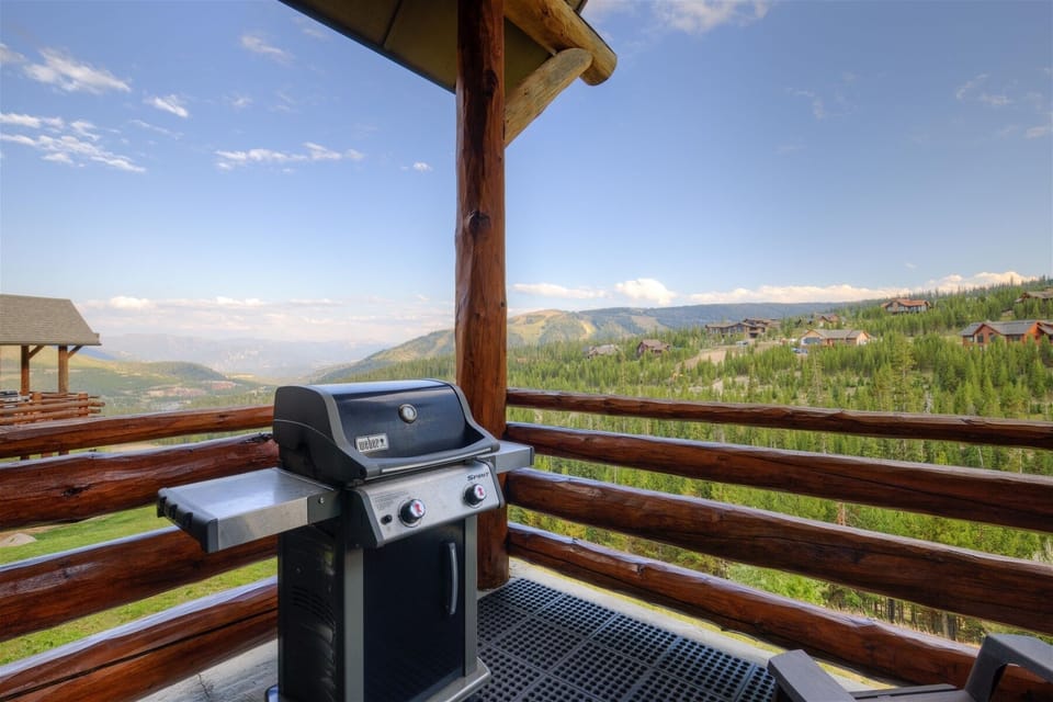 Weber Gas Grill on upper deck