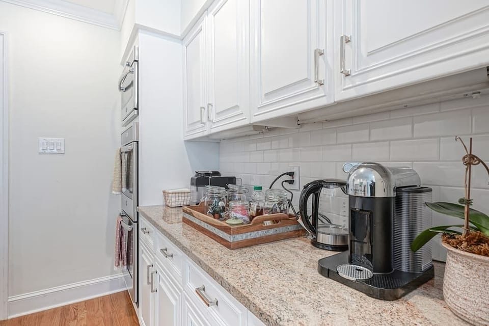 Tea and coffee station in Chef Kitchen - 2 Nespresso machines and kettle 
