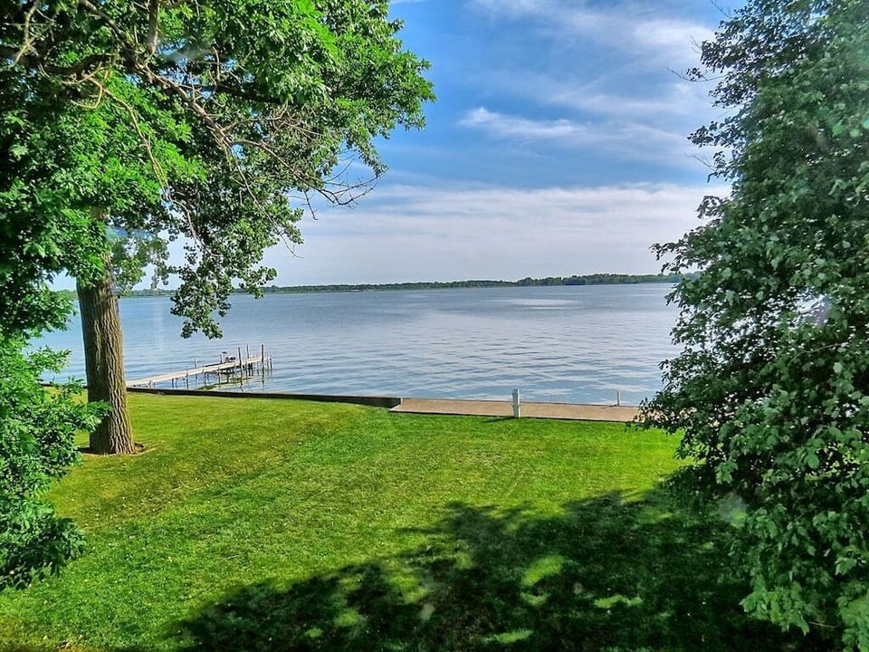 The dock is in neighbors yard we can't use it.