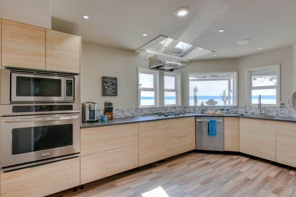 The kitchen is small but mighty.