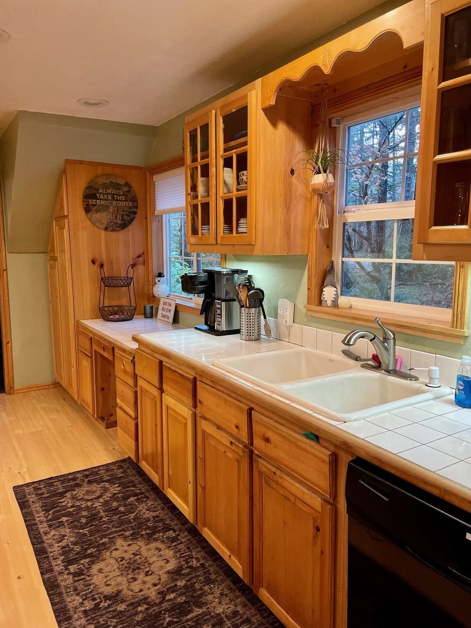 Main house - Kitchen. Big with lots of cooking space. Stocked w/basic seasonings