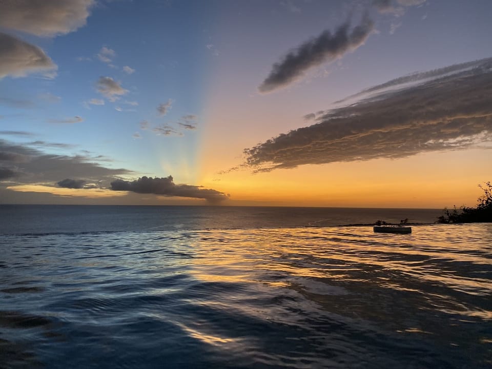 Spectacular Sunsets! They are all different. 
Oceanvillas Curacao!