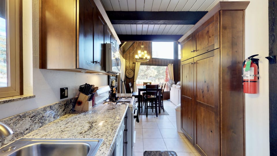 Newly remodeled kitchen, fully stocked with all the necessities, and more.