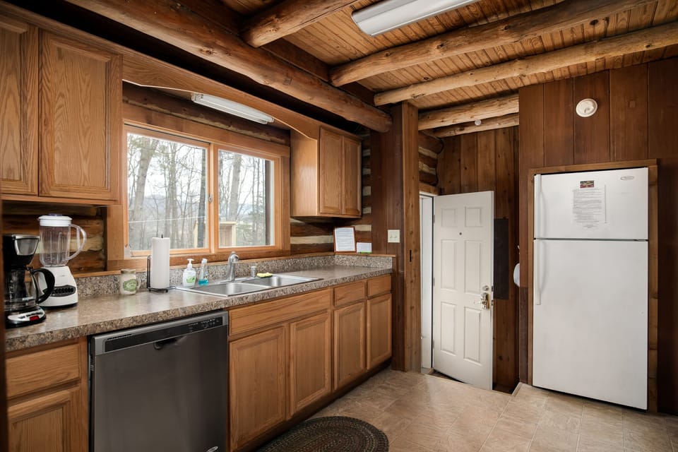 Kitchen area and back door