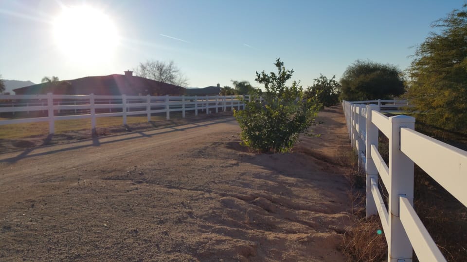 Walking trail throughout community. Gated/locked direct access.Fruit Trees/View