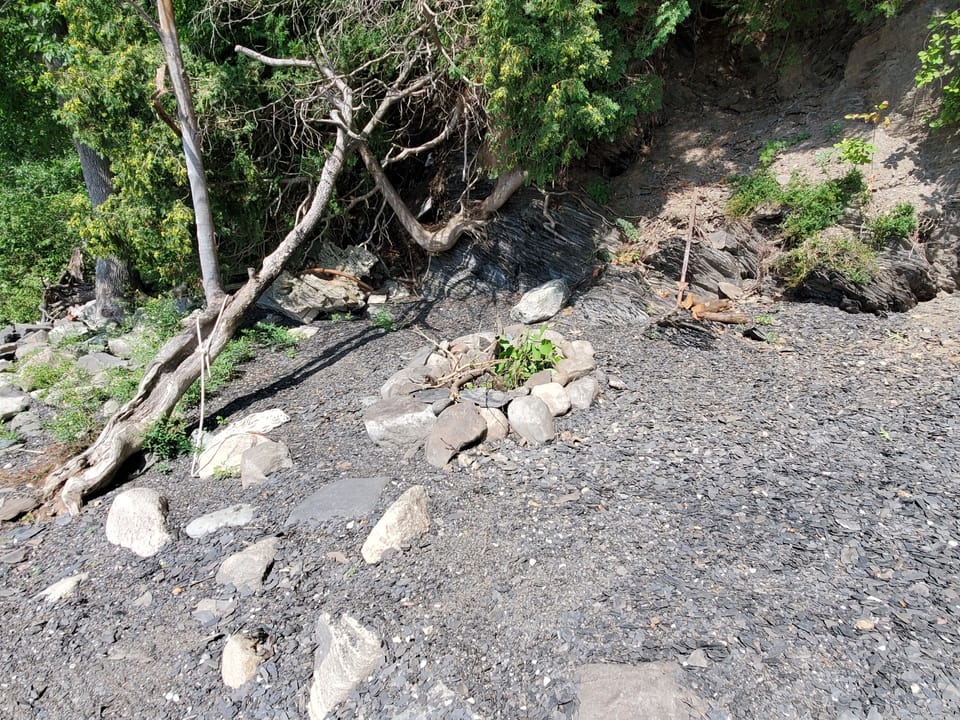 Firepit on the beach
