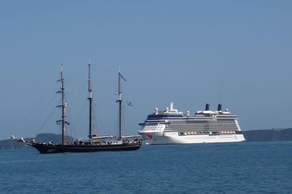 Old and new - ships in the bay