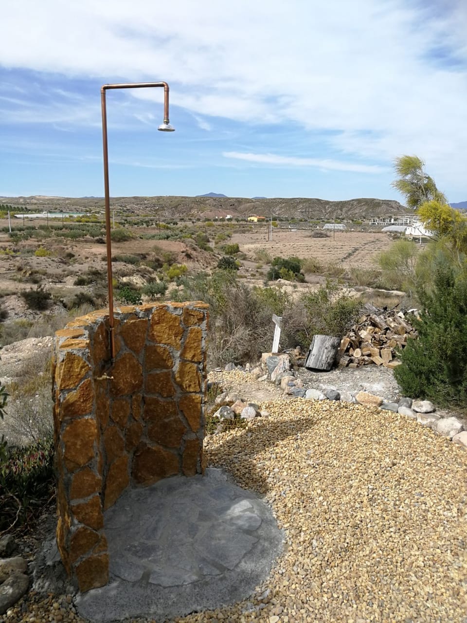 Rustic shower 