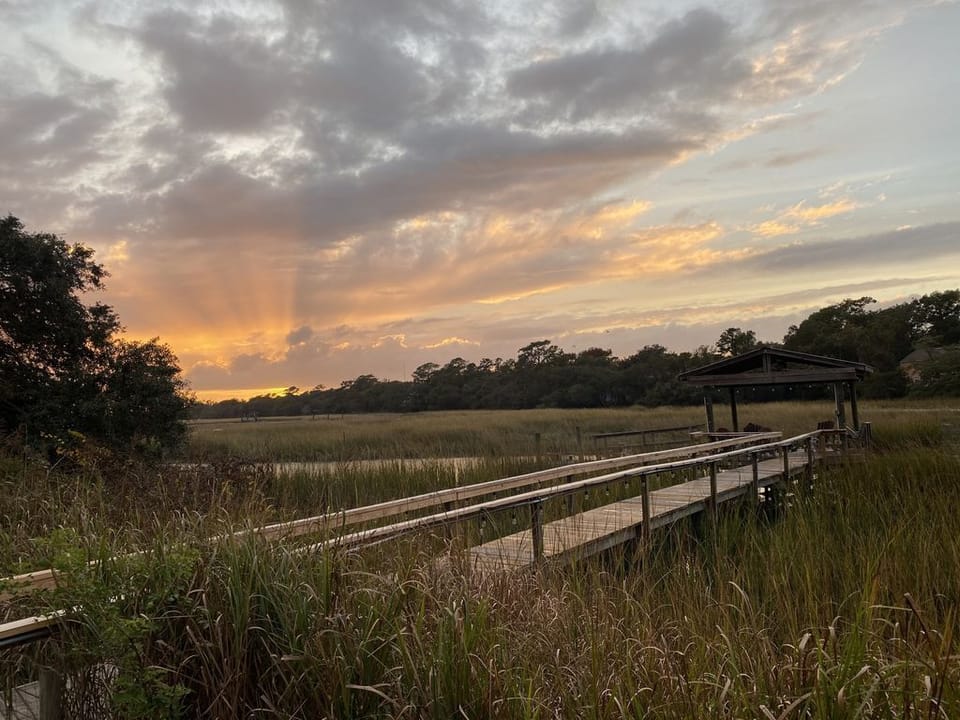 Dock at sunset