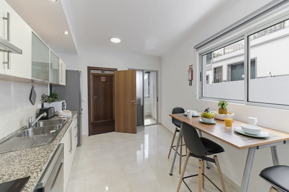kitchen and dining area
