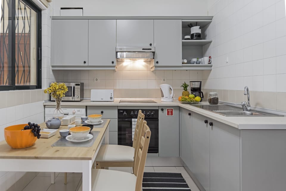 kitchen and dining area