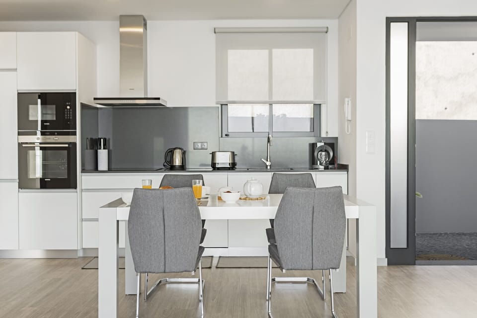 dining area and kitchen