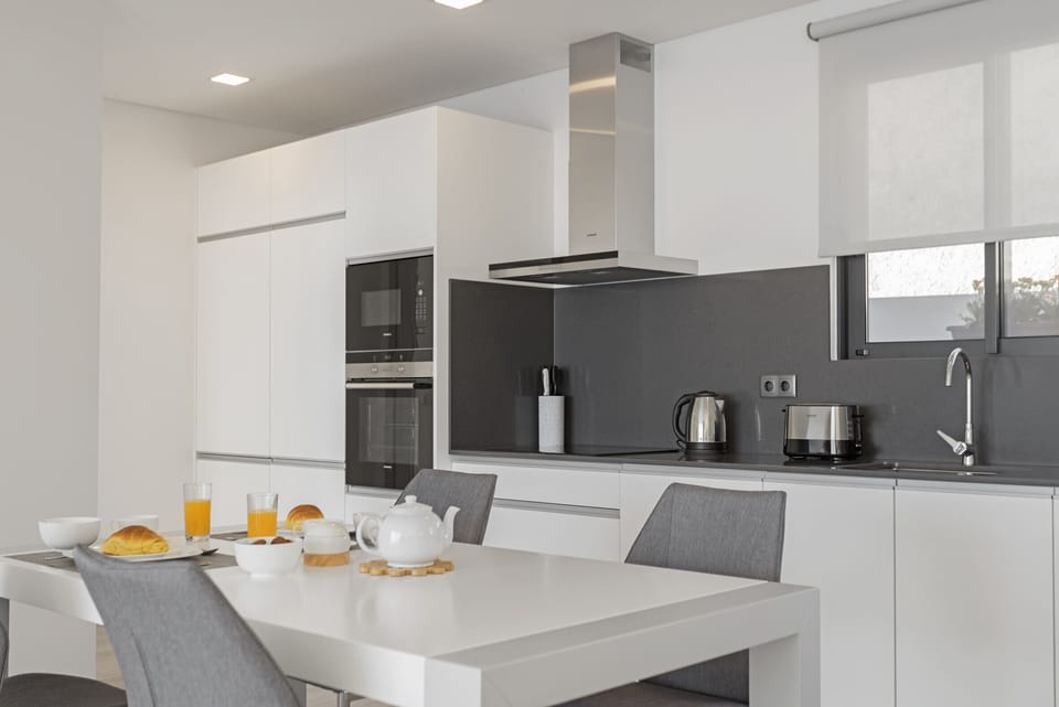 kitchen and dining area