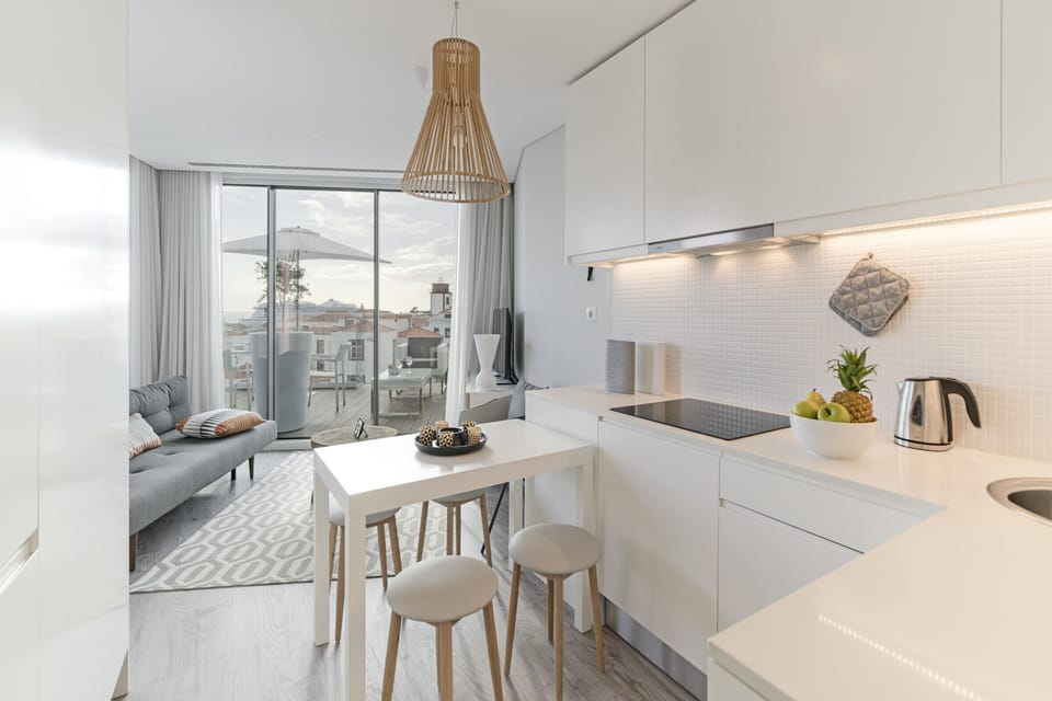 Kitchen ,dining area and living room