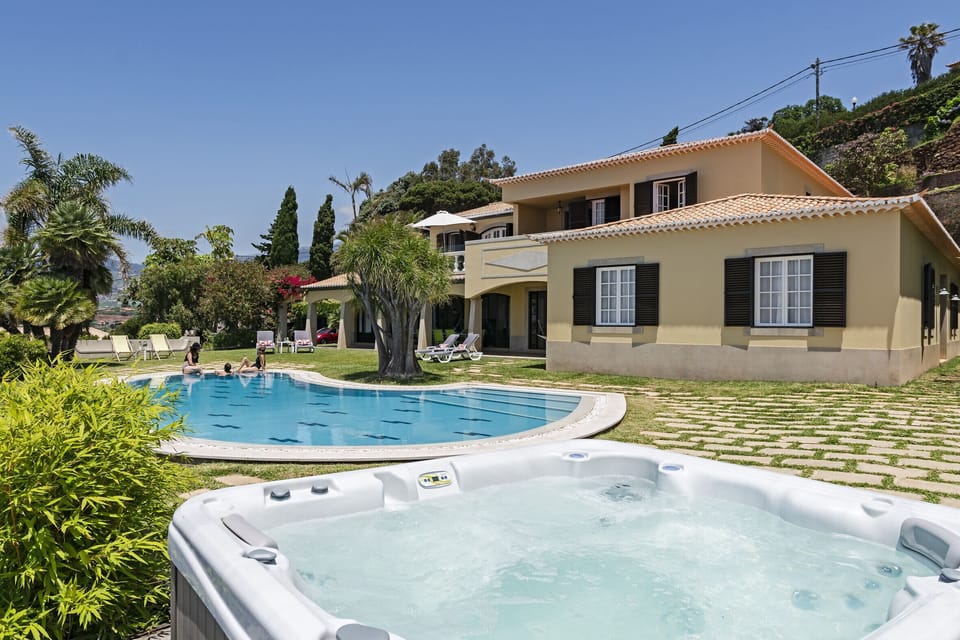 swimming pool and view to the property