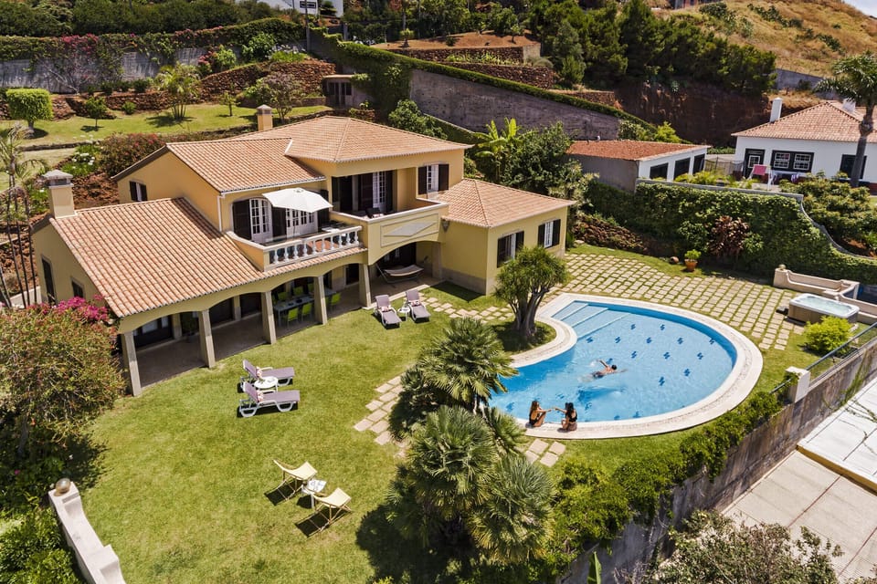swimming pool and view to the property
