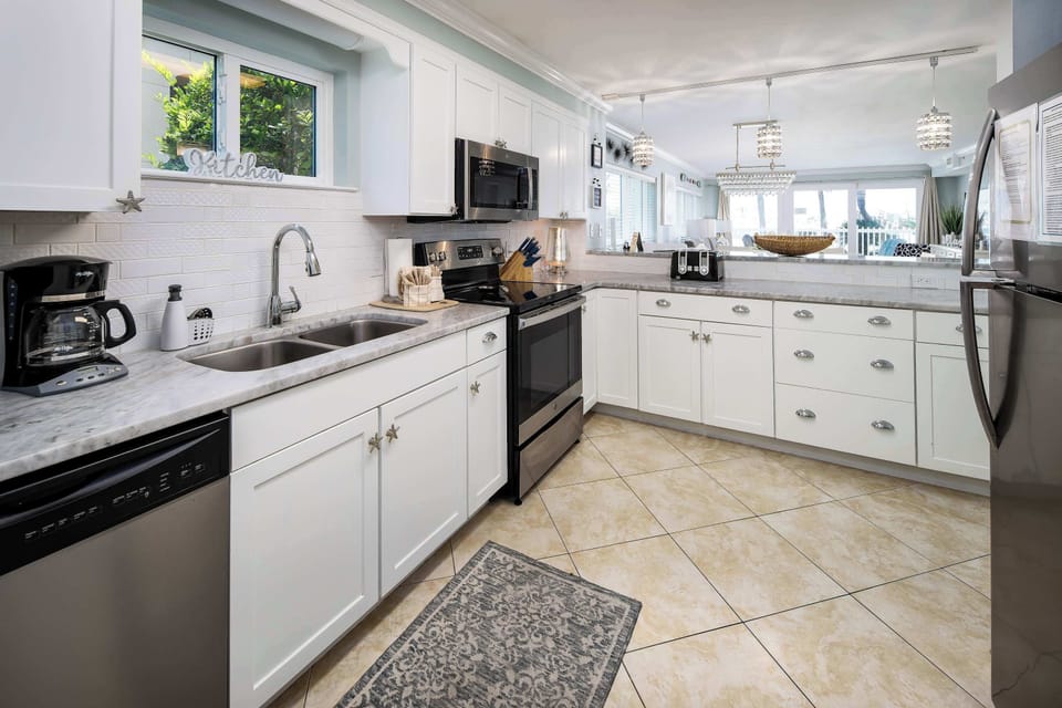 Fully stocked kitchen