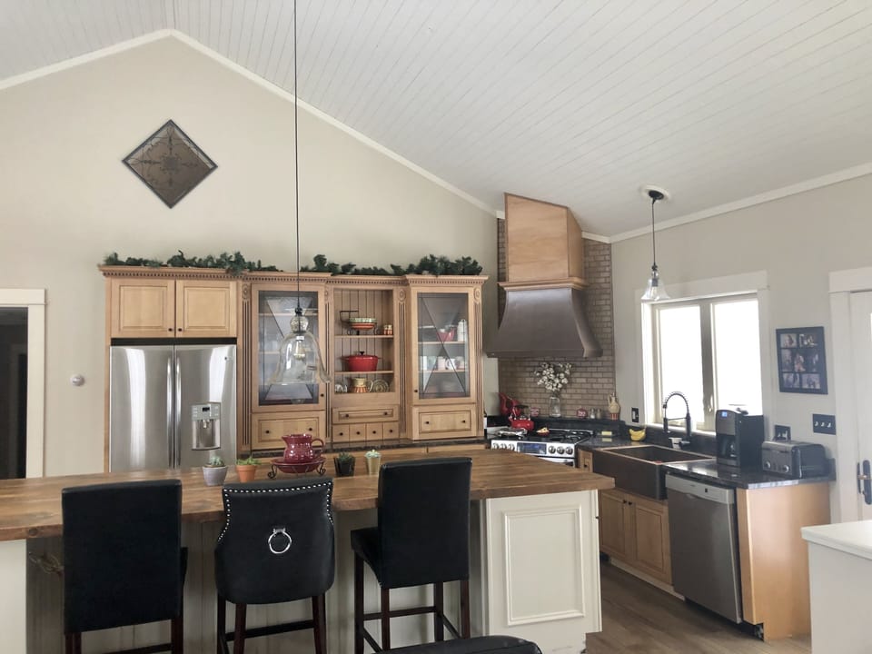 Kitchen island.