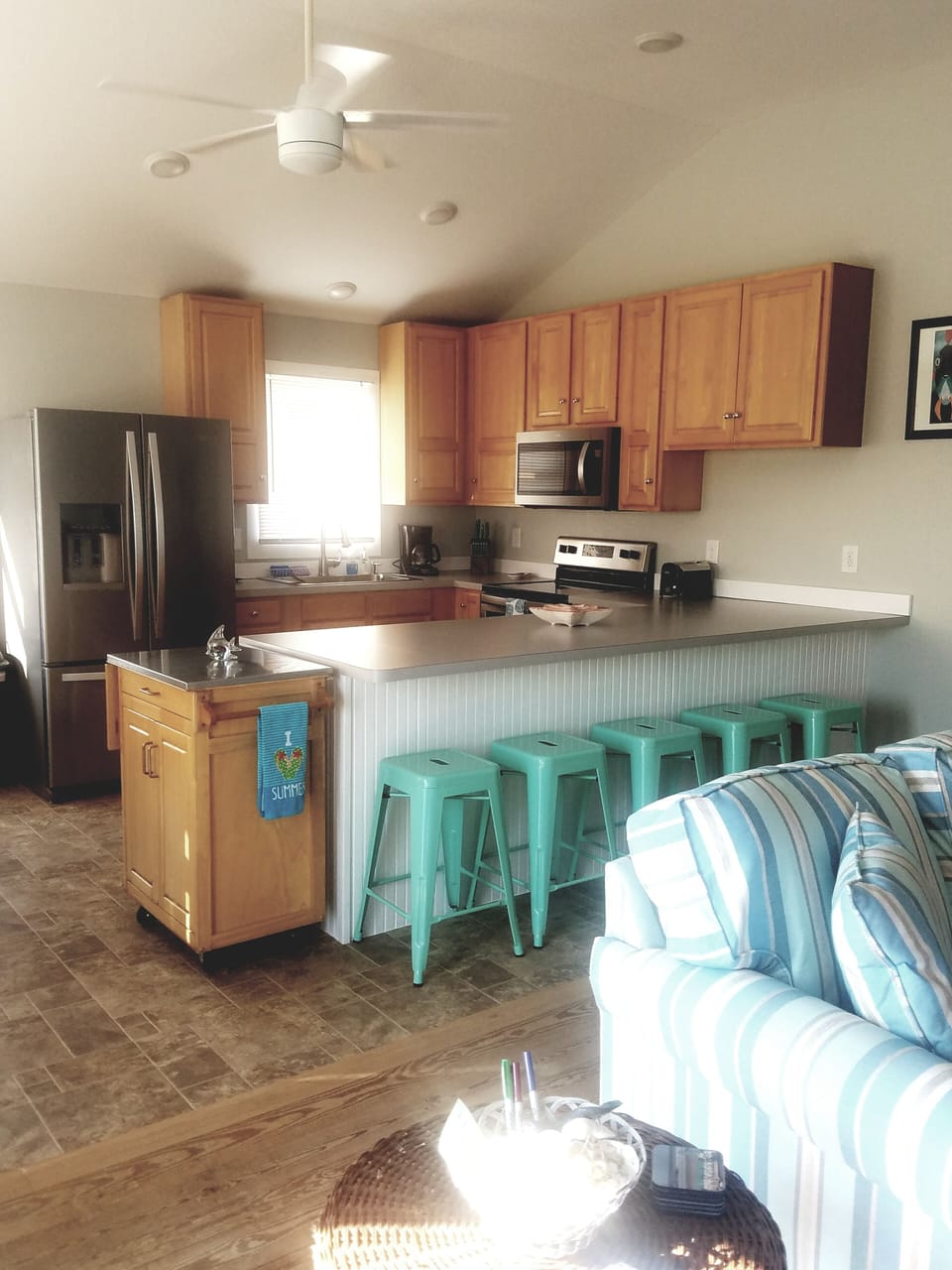 remodelled kitchen with new appliances