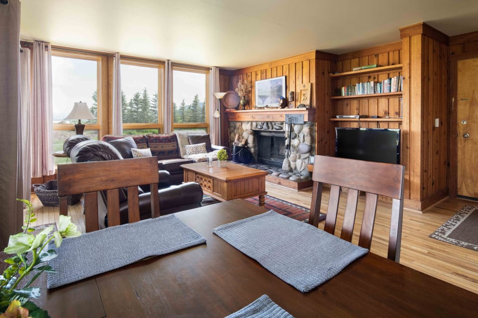 Living room from dining area