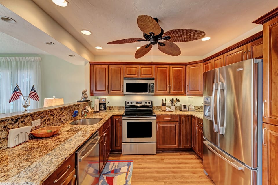 Open kitchen with modern appliances and everything you could need