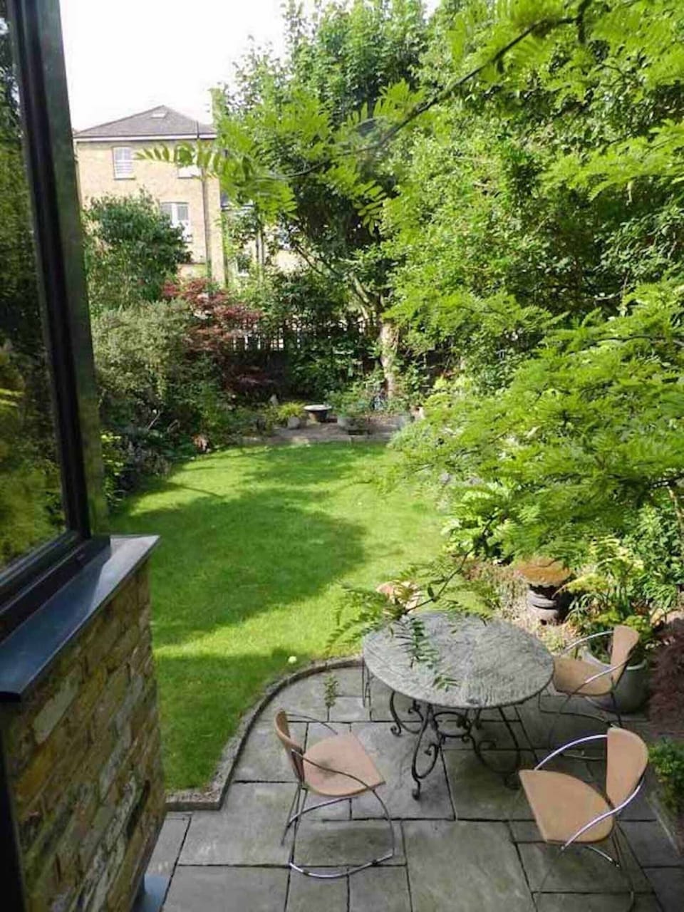 patio and back garden