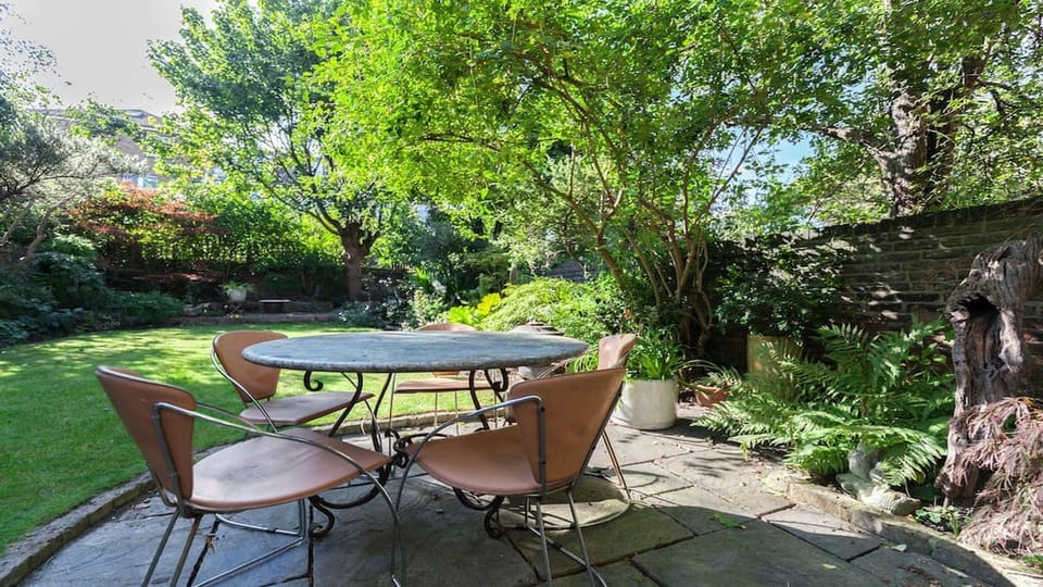 patio and back garden