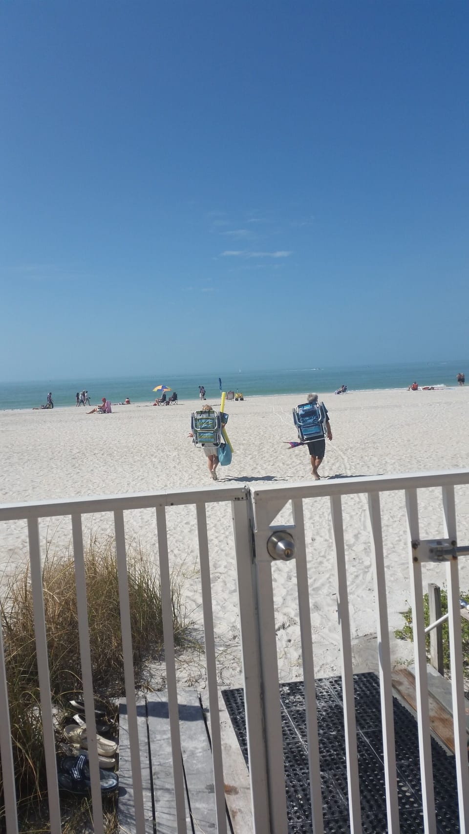 Our exit gate from our  pool to the beach.  A view from pool area
