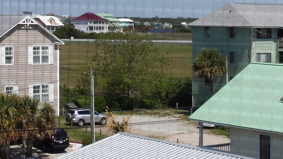 View of marshlands from bedroom window 