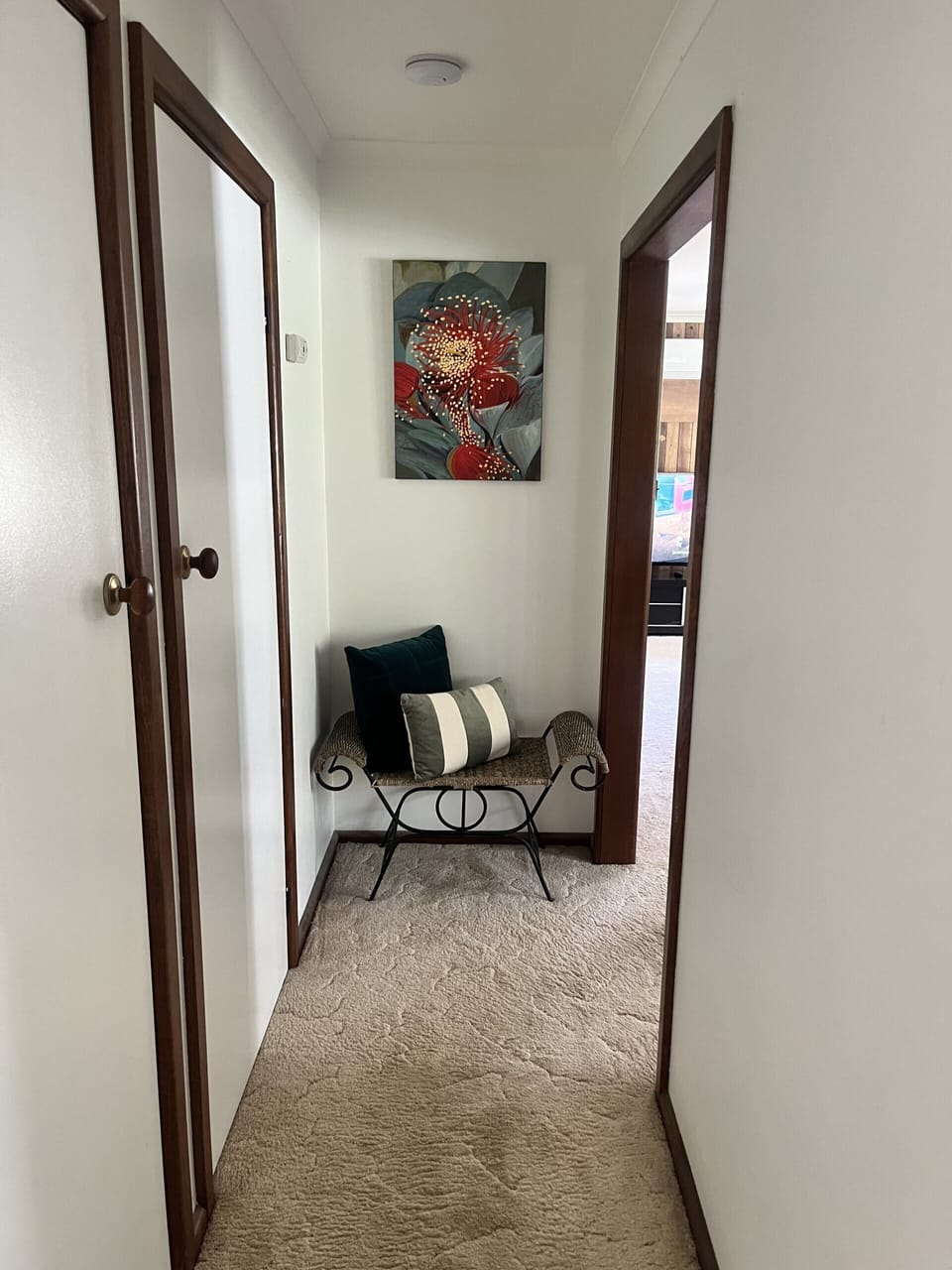 Updated decor in hallway
