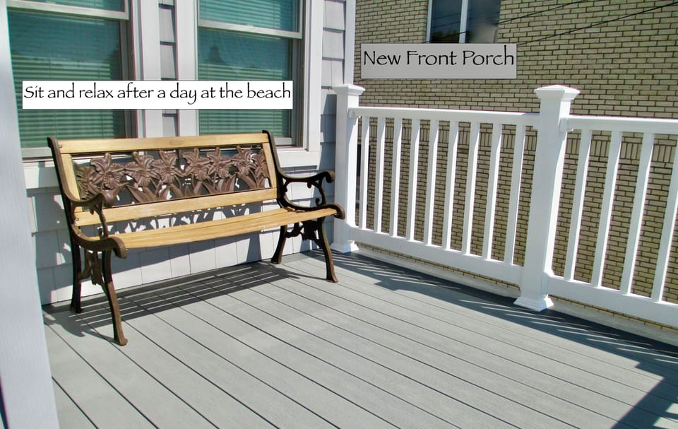NEW front porch, sit back and relax!