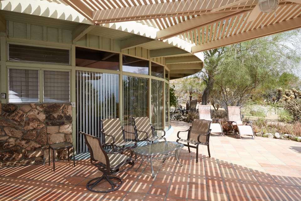 Front patio outside Glass House