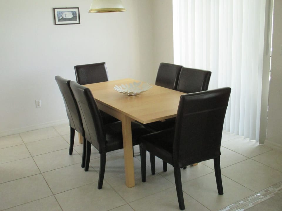 The dining room