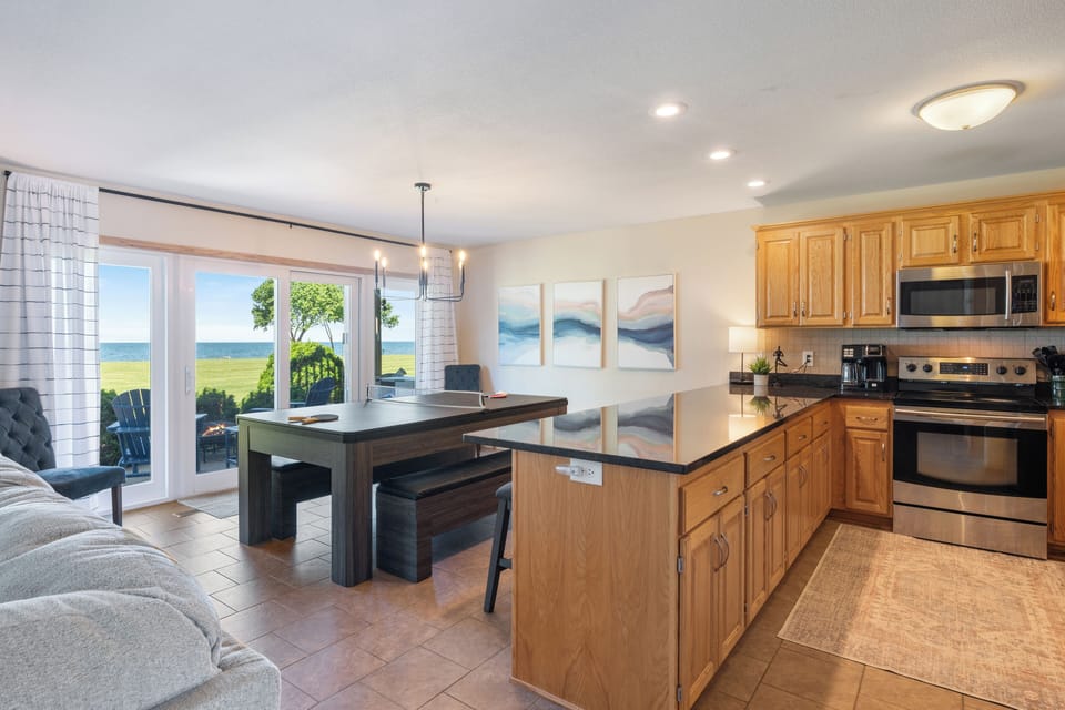 Beautiful lake views from living area