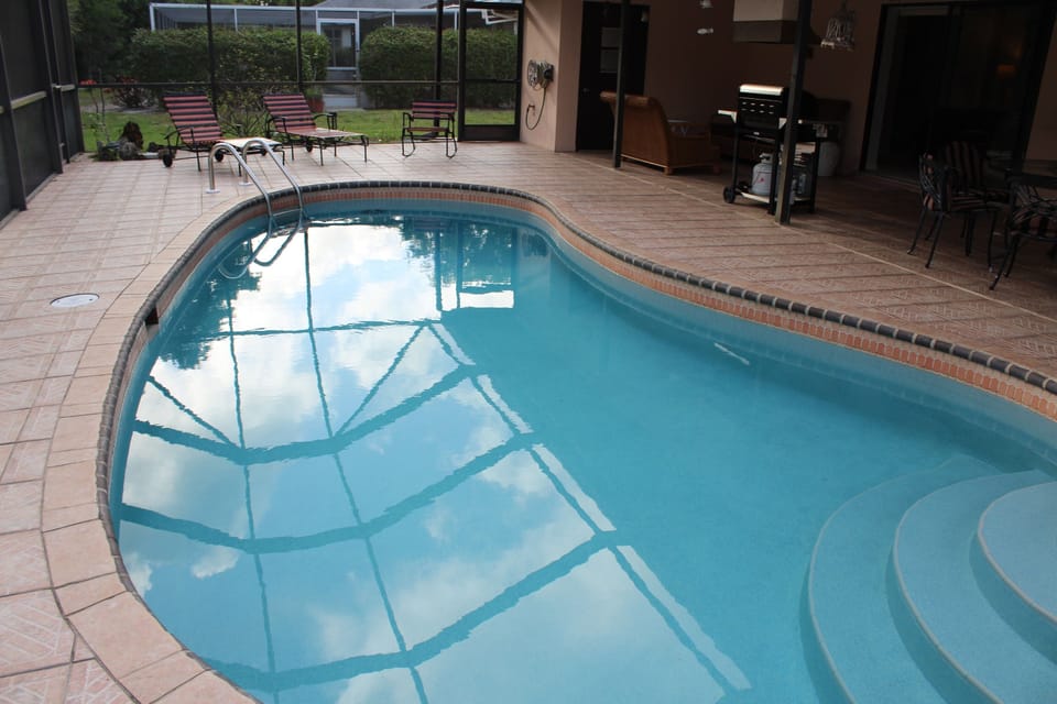 Solar heated pool
