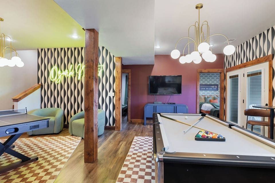 Entertain the whole family! Ping Pong and Pool Table
