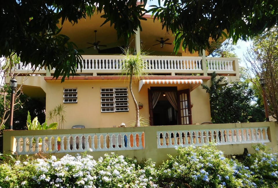 front of apartment and balcony