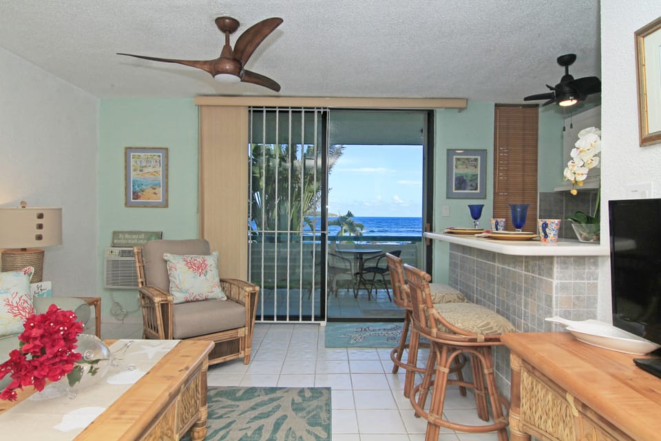 Ocean views from inside are fantastic. 