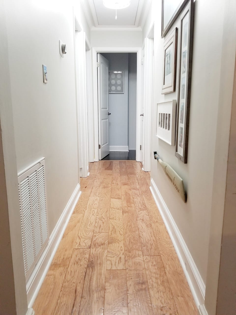 Hallway from living room to bedrooms
