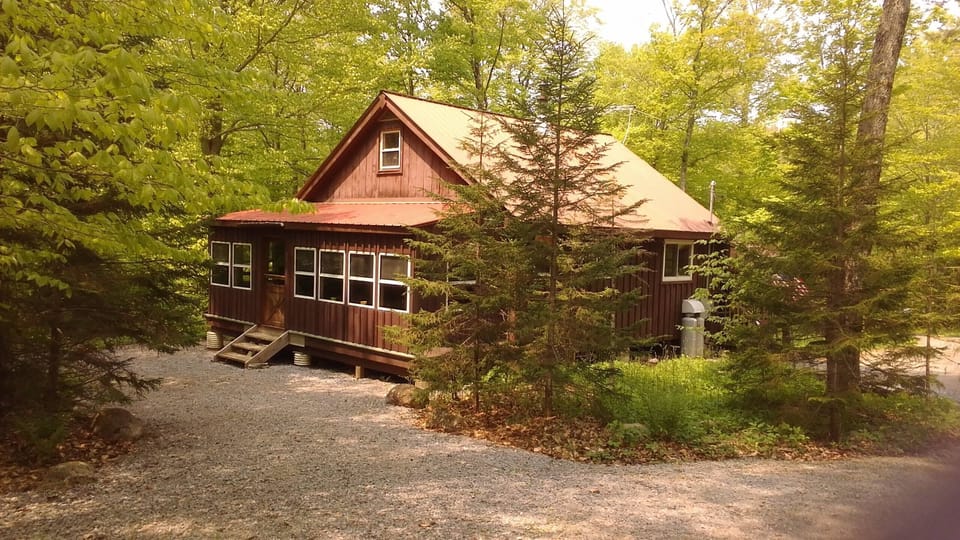 View of cabin from drive