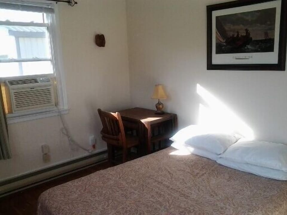 Bedroom in front with full size bed
