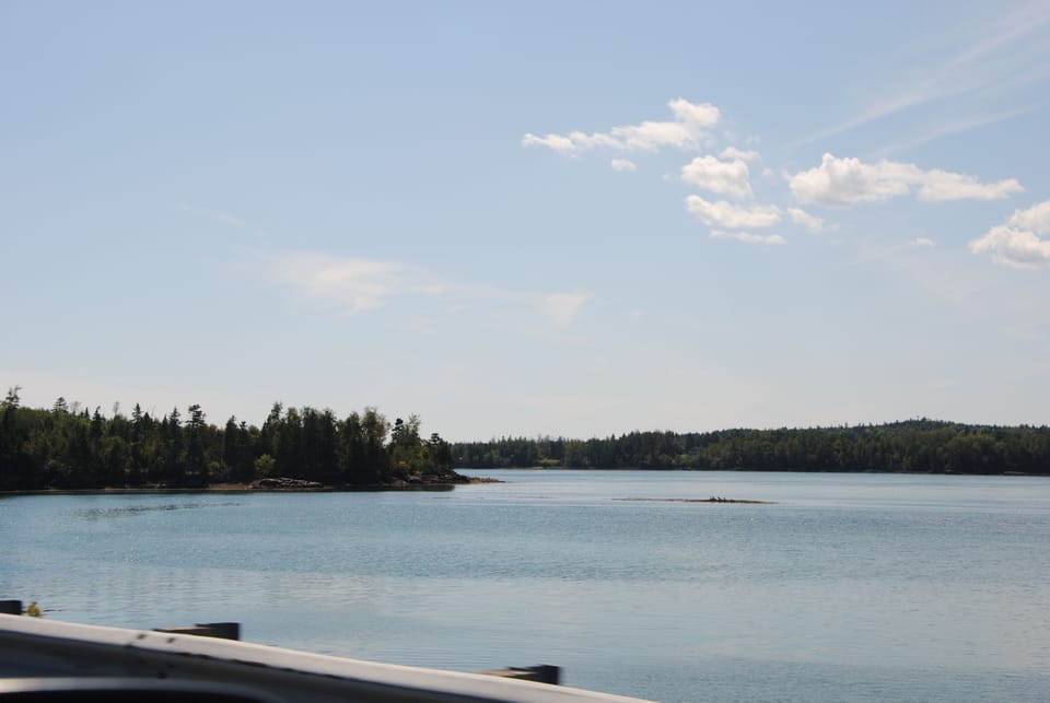 A view from Route 190 going into Eastport.