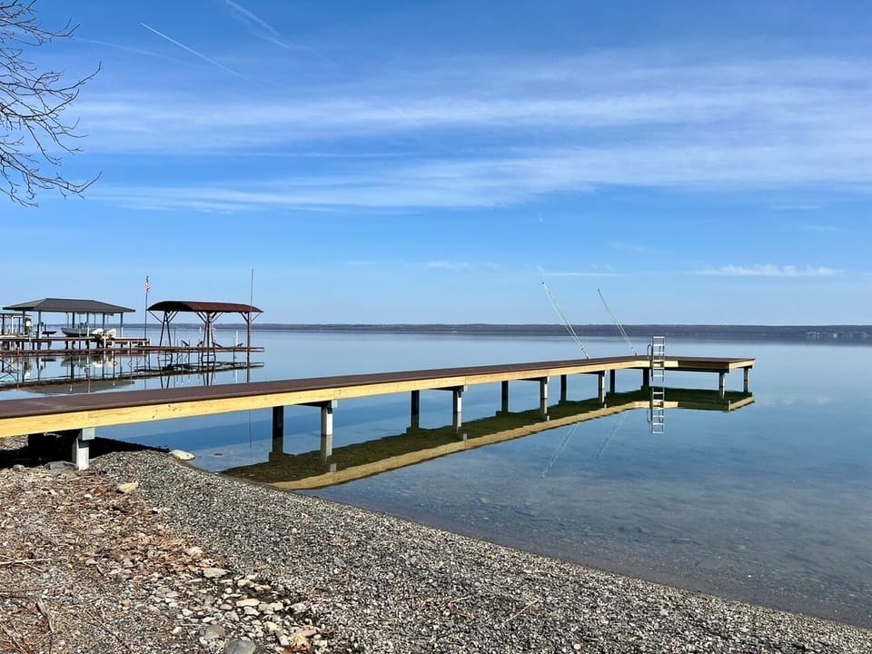 New 100' steel framed composite dock - Fall 2023.