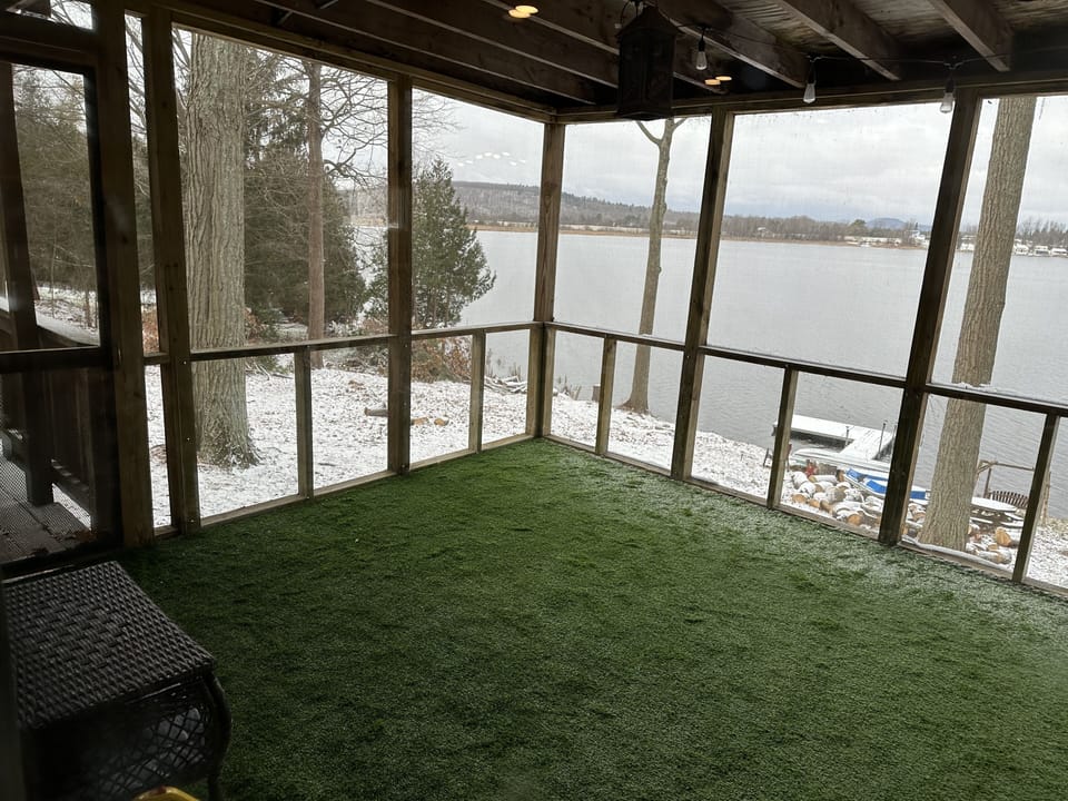 View from screened in porch