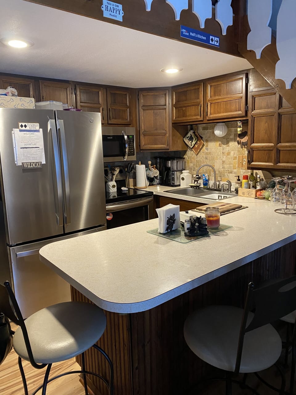 We provide a lot of pantry items for your convenience