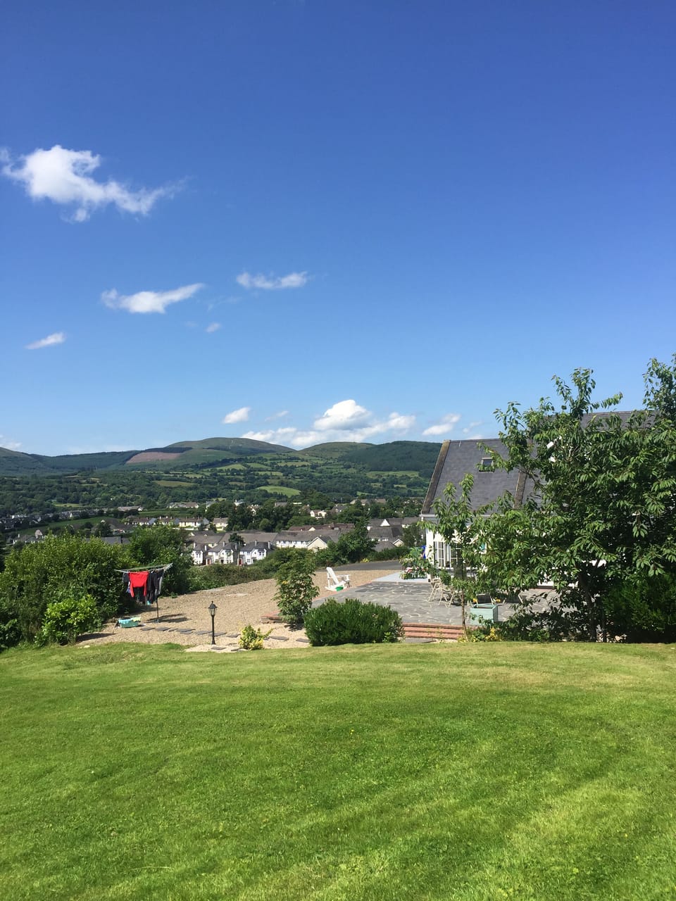 view from back garden